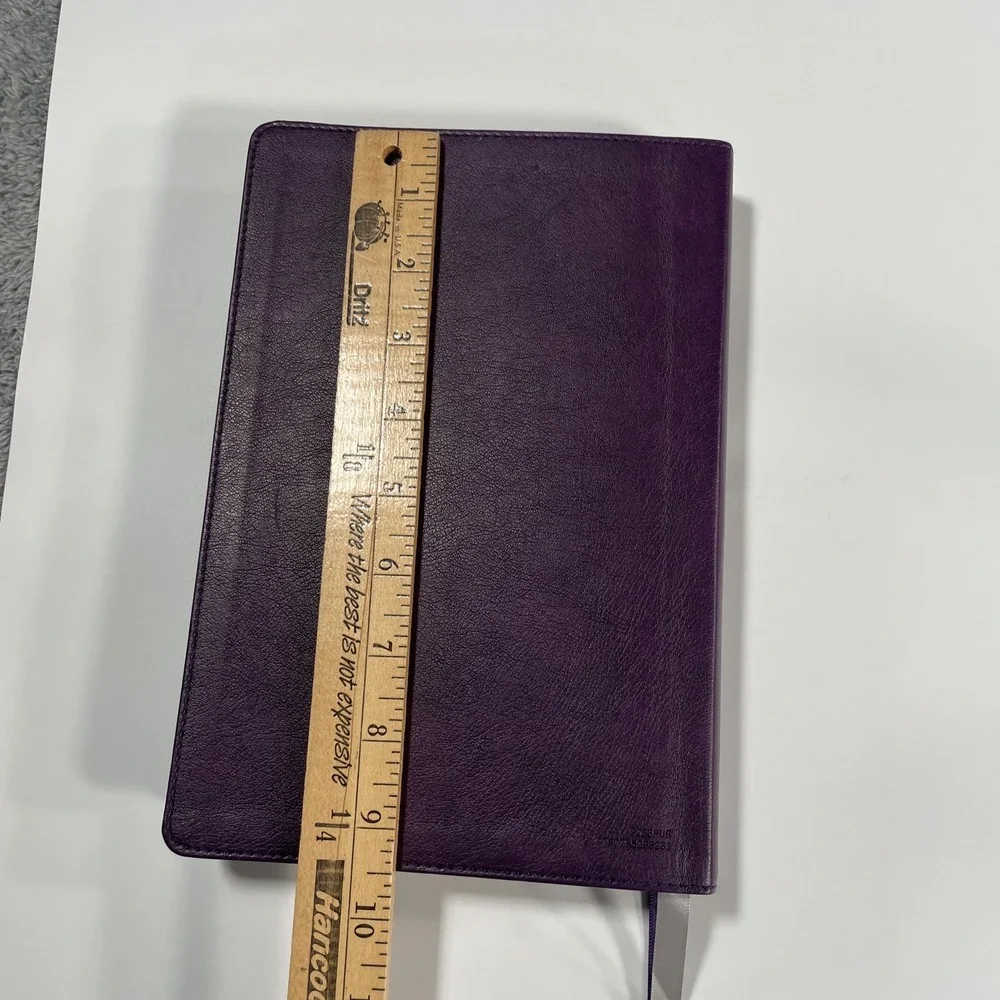 The Holy Bible KJV Red Letter 2017 Thomas Nelson Reference Purple Leather